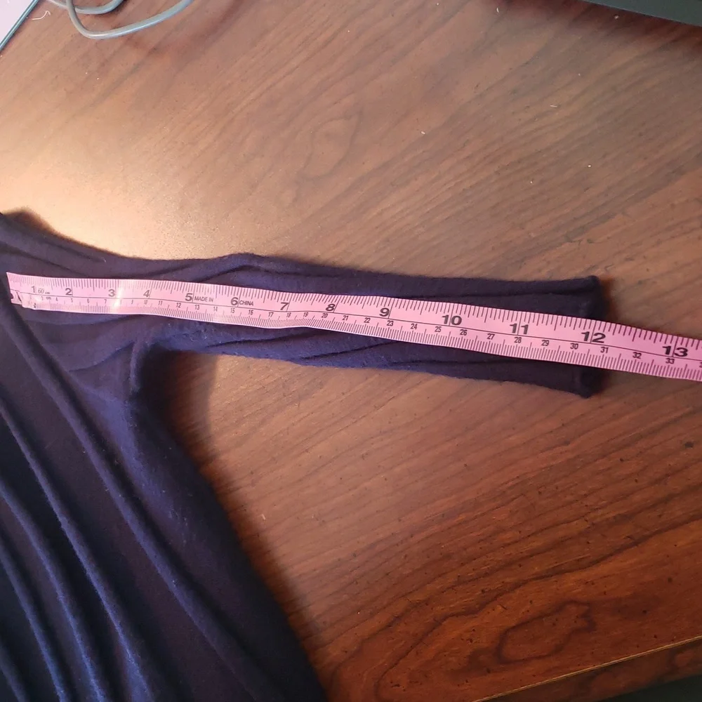 Women’s Navy Maxi Dress with Red-Green Waistband - Picture 10 of 15